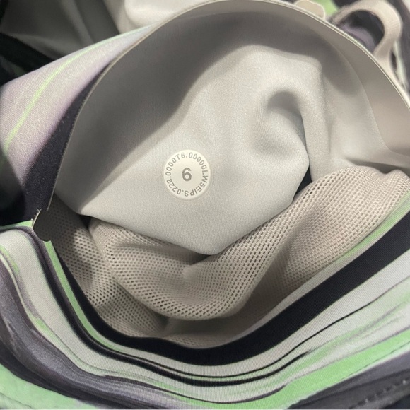 Lululemon Base Pace High-Rise Running Tight 25" Paint Glide Warp Black Size 6 - Picture 7 of 9